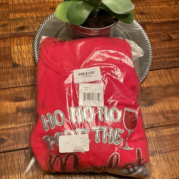 Wine Lovers🍷•SET• WINE LOVER GIFT! NWT Holiday Plaid Flannel PJ - Picture 6 of 11